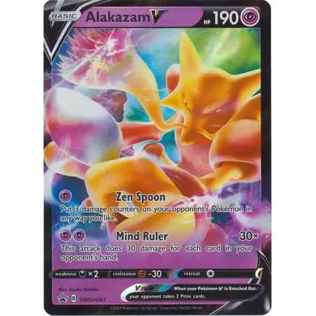 Pokemon Sword & Shield Promo Ultra Rare Alakazam V SWSH083