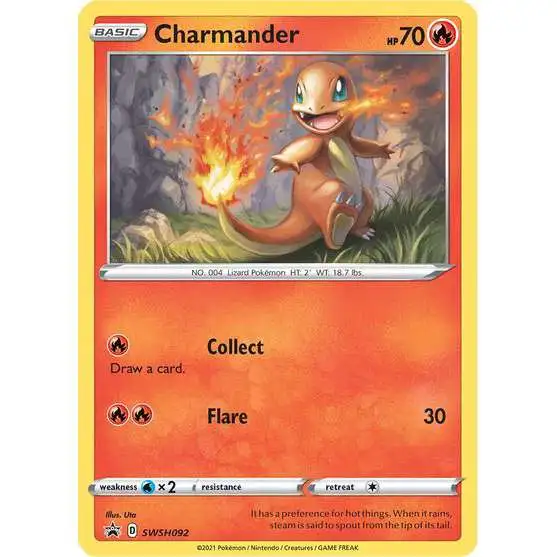 Pokemon Sword & Shield Promo Ultra Rare Charmander SWSH092
