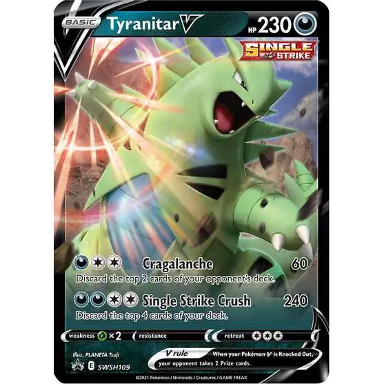 Pokemon Sword & Shield Promo Tyranitar V SWSH109