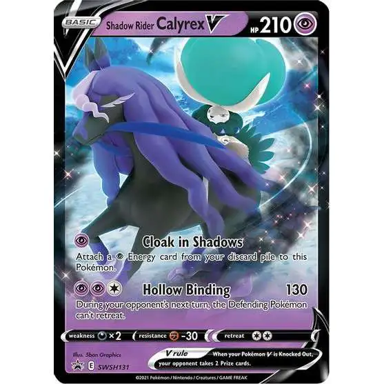 Pokemon Trading Card Game Sword & Shield Promo Shadow Rider Calyrex V SWSH131