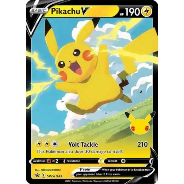 Pokemon Sword & Shield Promo Rare Holo Pikachu V SWSH143