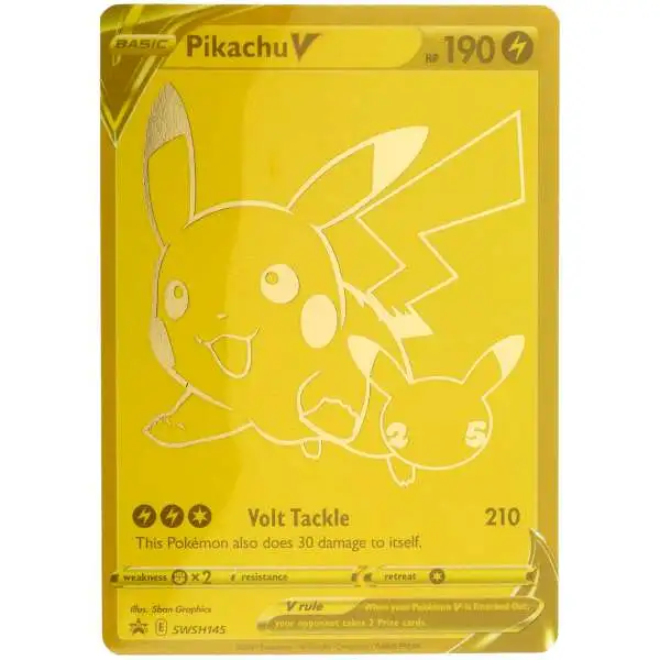 Pokemon Sword & Shield Promo Holo Rare Pikachu V SWSH145