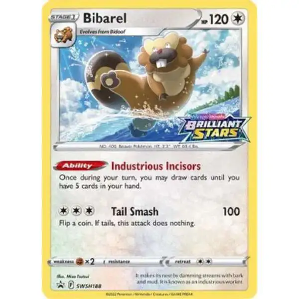 Pokemon Sword & Shield Promo Holo Rare Bibarel SWSH188
