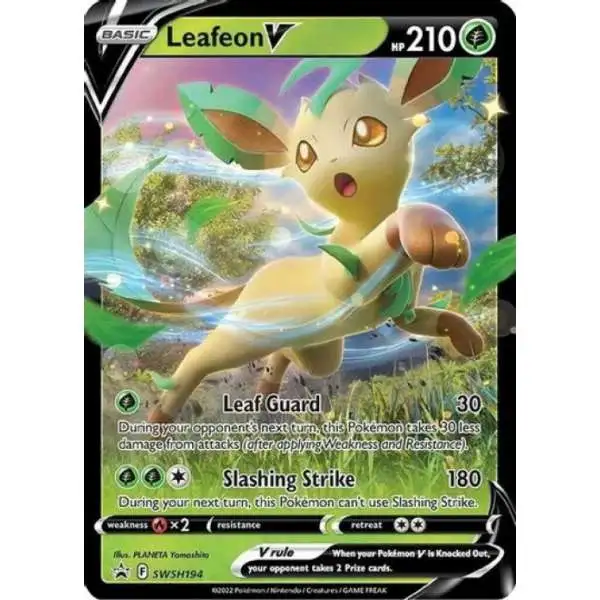 Pokemon Sword & Shield Promo Leafeon V SWSH194