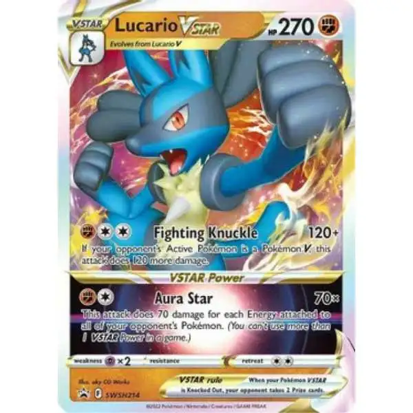 Pokemon Sword & Shield Promo Full Art Promo Lucario VSTAR SWSH214