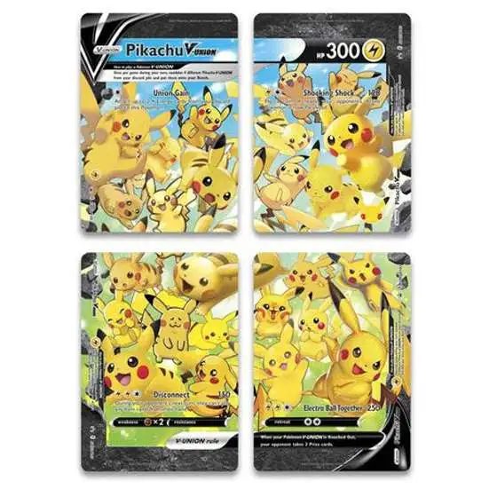 Pokemon Trading Card Game Sword & Shield Promo Pikachu V-Union Set of 4 Single Cards SWSH139-SWSH142