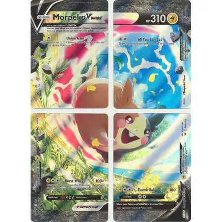 Pokemon Sword & Shield Promo Morpeko V-Union Set of 4 Single Cards SWSH215-SWSH218