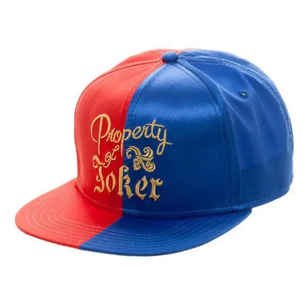 DC Suicide Squad Harley's Property of Joker Satin Snapback Baseball Cap