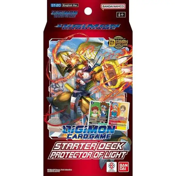 Digimon Trading Card Game Protector of Light Starter Deck ST-20 [54 Cards]
