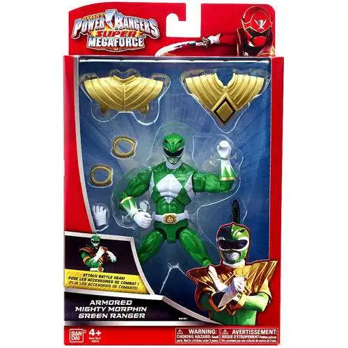 Power Rangers Super Megaforce Armored Mighty Morphin Green Ranger Action Figure