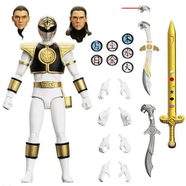 Power Rangers Ultimates White Ranger Action Figure [Mighty Morphin'] (Pre-Order ships May)