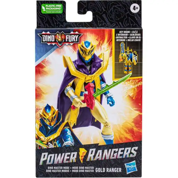 Power Rangers Dino Fury Basic Gold Ranger Action Figure [Wave 13]