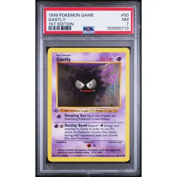 Nintendo Pokemon Trading Card Game Base Set Single Card Gastly PSA
