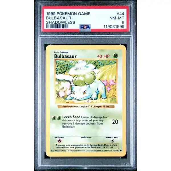 Pokemon Trading Card Game Base Set Single Card Common Bulbasaur 44