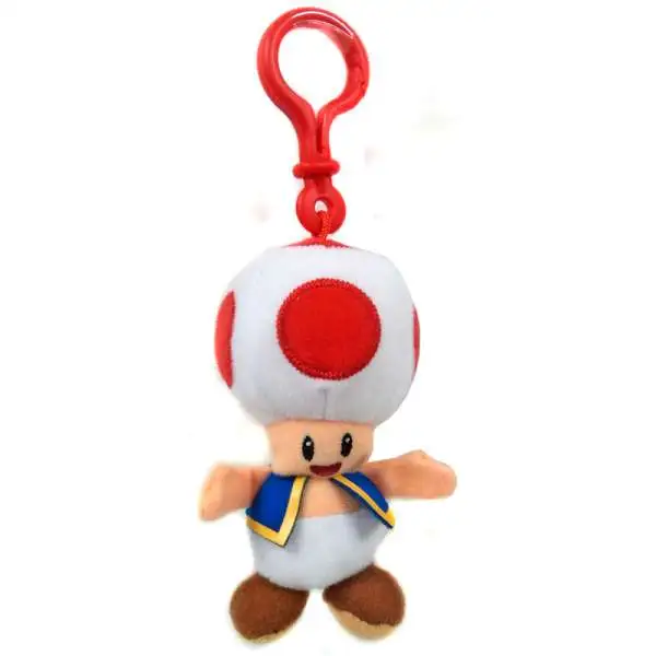 World of Nintendo Super Mario Toad 5-Inch Plush Hanger