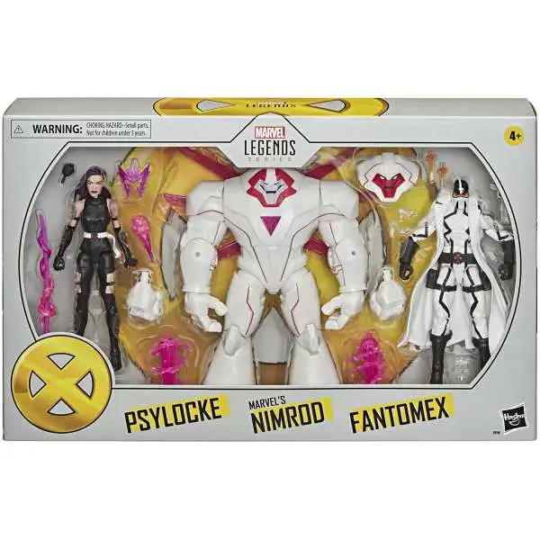 X-Men Marvel Legends Psylocke, Nimrod & Fantomex Exclusive Action Figure 3-Pack