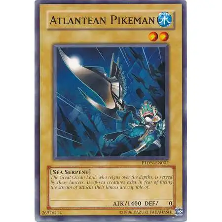 YuGiOh GX Trading Card Game Phantom Darkness Common Atlantean Pikeman PTDN-EN002