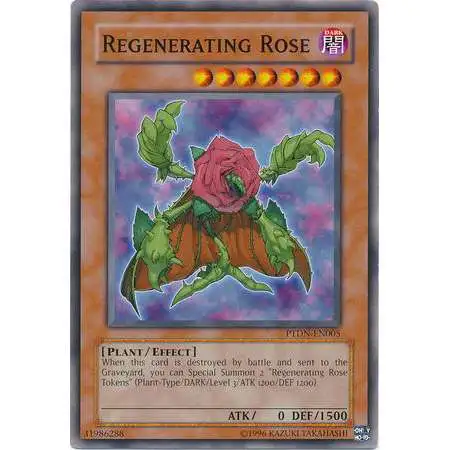 YuGiOh GX Trading Card Game Phantom Darkness Common Regenerating Rose PTDN-EN005