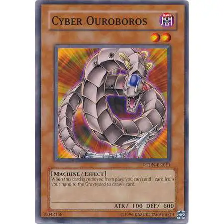 YuGiOh GX Trading Card Game Phantom Darkness Common Cyber Ouroboros PTDN-EN011