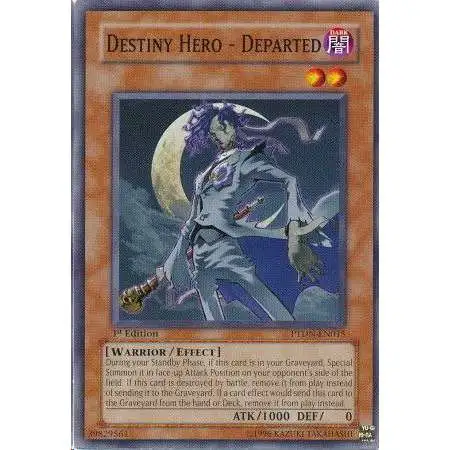 YuGiOh GX Trading Card Game Phantom Darkness Common Destiny Hero - Departed PTDN-EN015