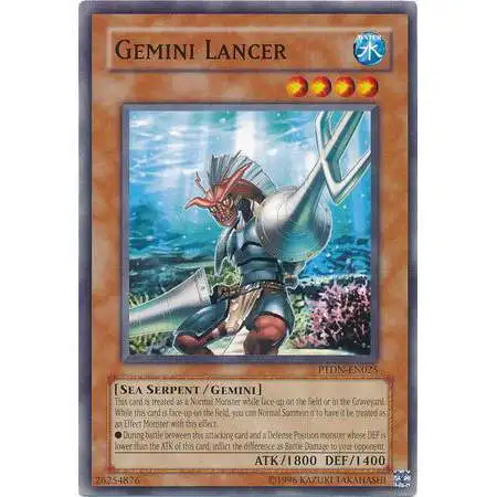 YuGiOh GX Trading Card Game Phantom Darkness Common Gemini Lancer PTDN-EN025