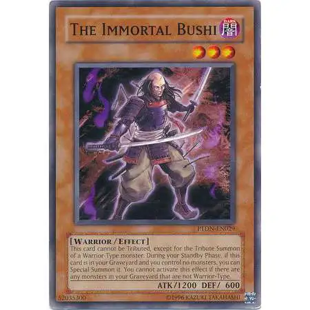 YuGiOh GX Trading Card Game Phantom Darkness Common The Immortal Bushi PTDN-EN029