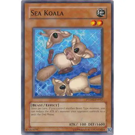 YuGiOh GX Trading Card Game Phantom Darkness Common Sea Koala PTDN-EN037