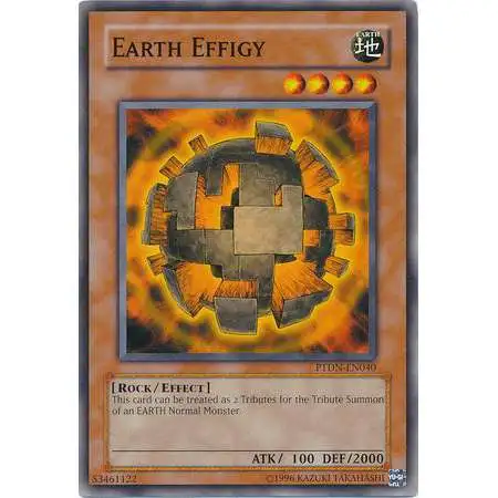 YuGiOh GX Trading Card Game Phantom Darkness Common Earth Effigy PTDN-EN040