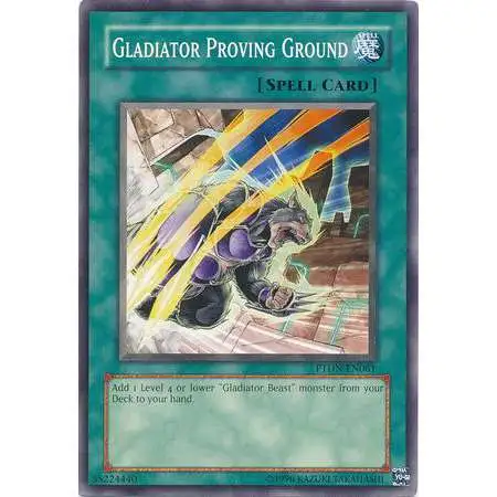 YuGiOh GX Trading Card Game Phantom Darkness Common Gladiator Proving Ground PTDN-EN061