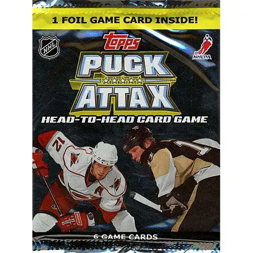 NHL Trading Card Game 2009 Puck Attax Hockey Booster Pack