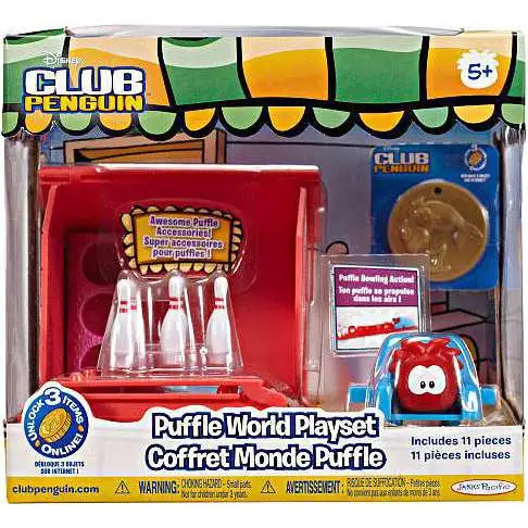 Club Penguin Puffle World Bowling Alley 1-Inch Playset