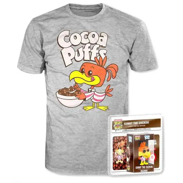Funko General Mills Coco Puffs POP! Tees Sonny the Cuckoo Exclusive Mini Vinyl Figure & T-Shirt [Youth Large]