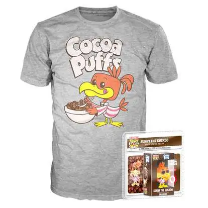 Funko General Mills Coco Puffs POP! Tees Sonny the Cuckoo Exclusive Mini Vinyl Figure & T-Shirt [Youth Extra Small]