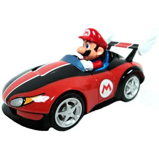 Super Mario Mario Kart Wii Pull & Speed Mario 3.5-Inch Vehicle #19304 [Wild Wing]