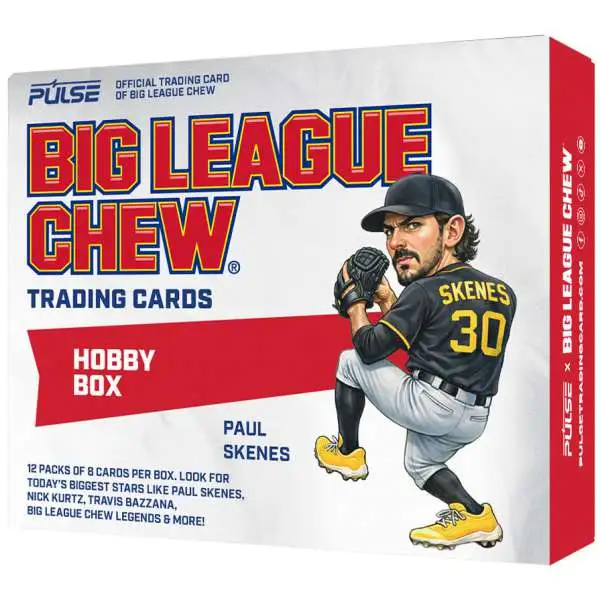 MLB Pulse 2026 Big League Chew Baseball Trading Card HOBBY Box [12 Packs] (Pre-Order ships August)