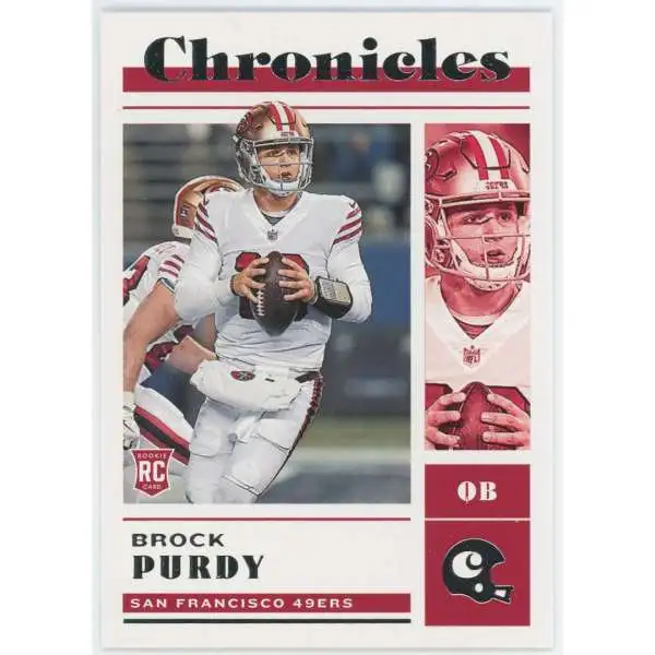 NFL San Francisco 49ers 2022 Instant Weekly Football 1 of 2247 Brock Purdy  #186 [Rookie Card, Leads 49ers to 10th Straight Win with 3 Touchdowns]