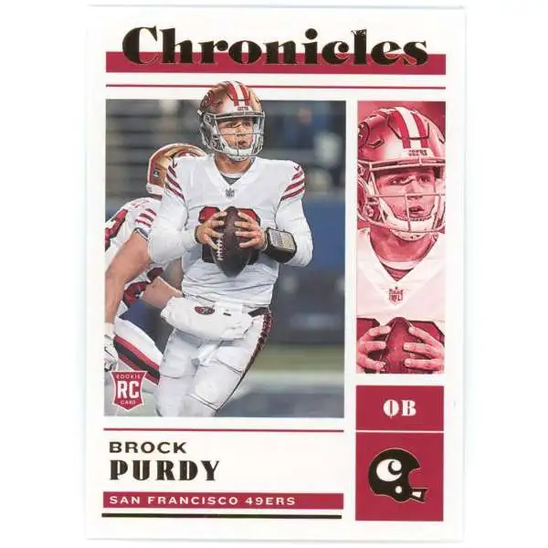 NFL San Francisco 49ers 2022 Panini Chronicles Bronze Brock Purdy #41 [Rookie, Minor Scratches on Bronze Foil]