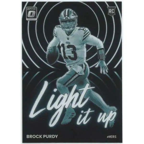 NFL San Francisco 49ers 2022 Panini Donruss Optic Brock Purdy LU-20 [Rookie, Light It Up]