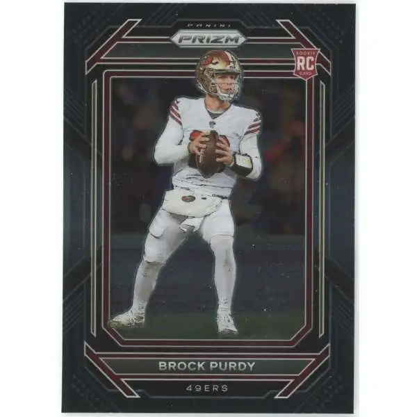 NFL 2022 Panini Chronicles Prizm Black Brock Purdy PB-8 [Rookie]