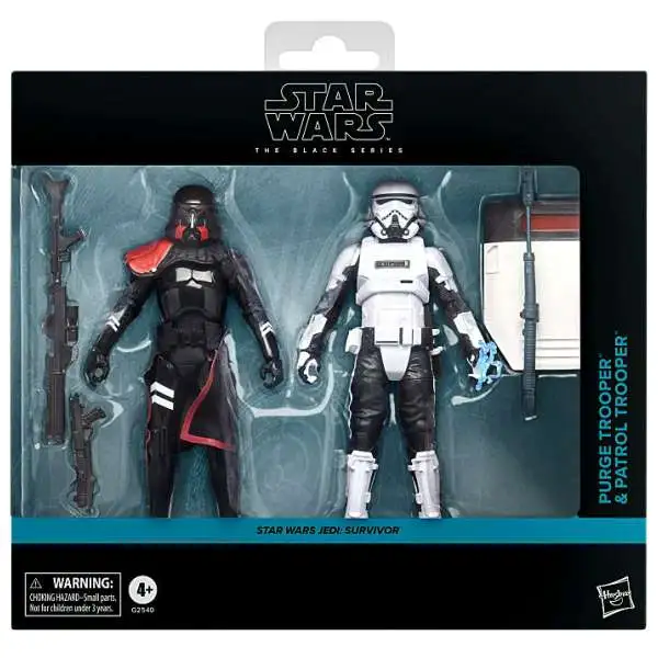 Star Wars Jedi Survivor Black Series Purge Trooper & Patrol Trooper Action Figure 2-Pack