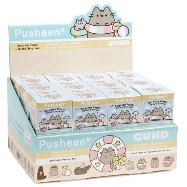 Pusheen Series 10 Lazy Summer Mini Plush Mystery Box [24 Packs]