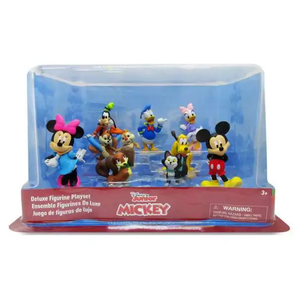 Disney Mickey Mouse and Friends Exclusive 9-Piece PVC Figure Deluxe Play Set