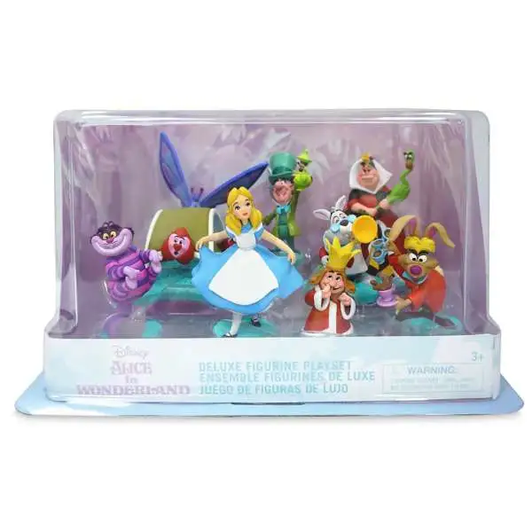 Disney Alice In Wonderland Exclusive 9-Piece PVC Figure Deluxe Play Set
