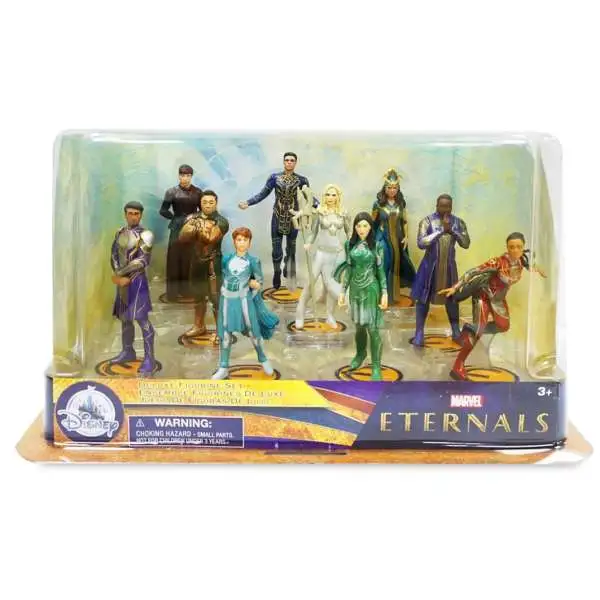 Disney Marvel Eternals Exclusive 10-Piece PVC Figure Deluxe Play Set