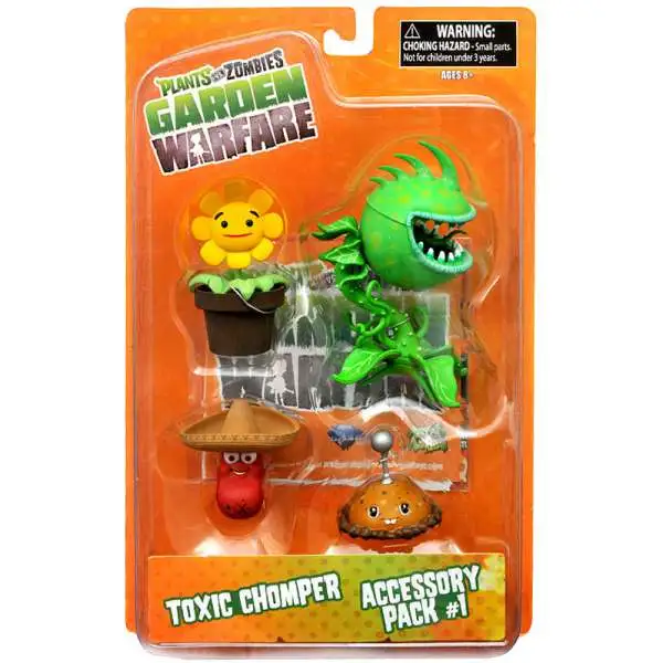 Plants vs. Zombies Garden Warfare Series 2 Toxic Chomper & Accessory Pack 1 Action Figure 2-Pack