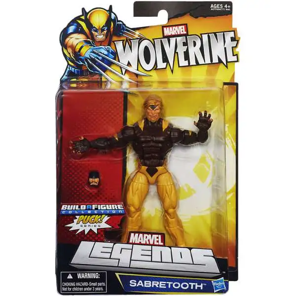 Wolverine Marvel Legends Puck Series Sabretooth Exclusive Action Figure