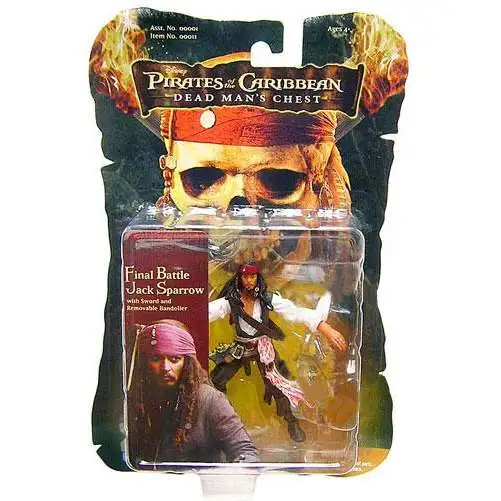 Pirates of the Caribbean Dead Man's Chest Captain Jack Sparrow Action Figure [Final Battle, Damaged Package]