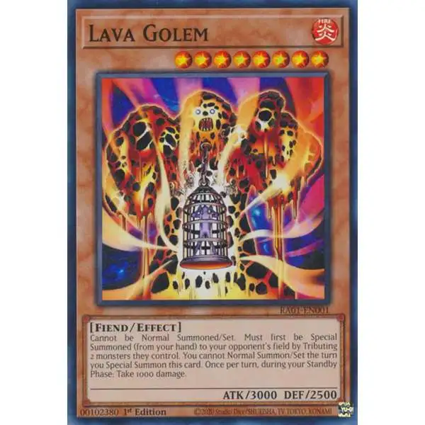 lava golem yugioh card Amazon.com: Yu-Gi-Oh! - (SDMA-EN014) - Structure Deck: Marik - 1st Edition you cannot Normal Summon or Set a monster during the same turn. Yu-Gi-Oh Lava Golem Old Asian