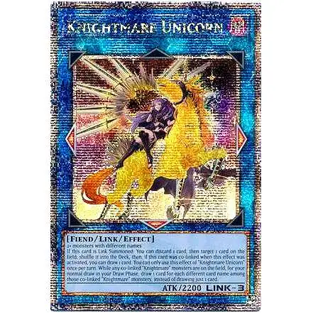 YuGiOh Trading Card Game 25th Anniversary Rarity Collection Quarter Century Secret Rare Knightmare Unicorn RA01-EN043 [Alternate Art]