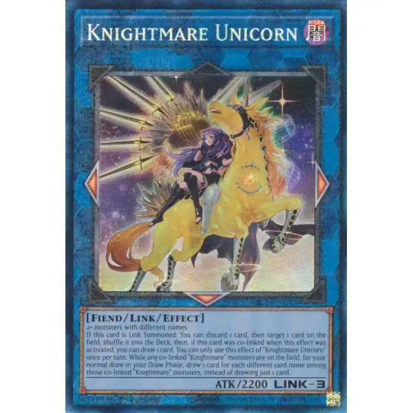 YuGiOh Trading Card Game 25th Anniversary Rarity Collection Collector's Rare Knightmare Unicorn RA01-EN043 [Alternate Art]